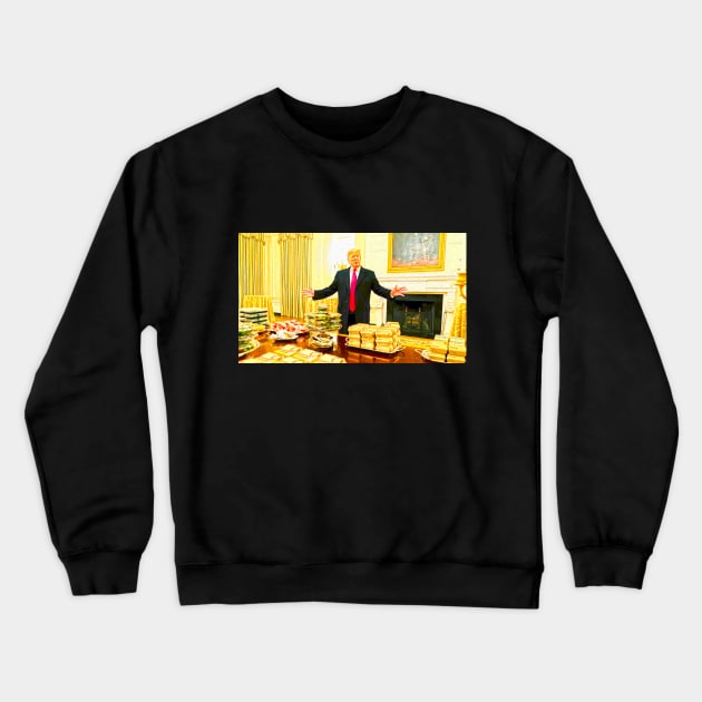 Parable of the Great Trump Banquet Crewneck Sweatshirt by christopper